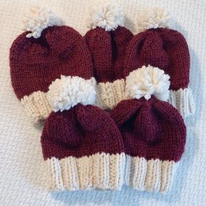 Tortor 1Bacha Infant Baby Kid Cute Bear Pom Pom Knit Hat for Boy Girl